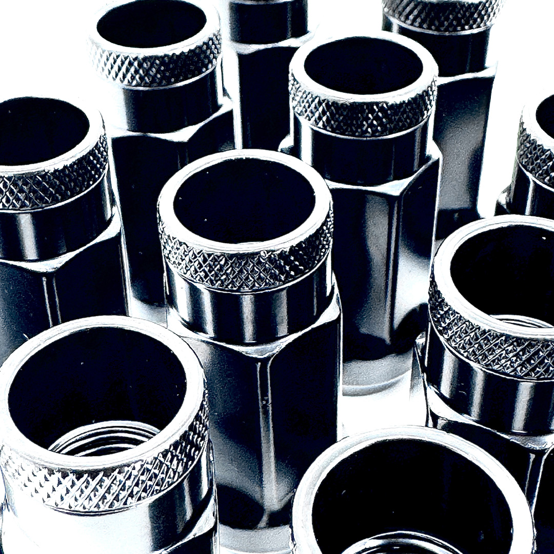 black electropaint e coating wheel lug nuts made from 10b21 steel 14mm x 1 point 5