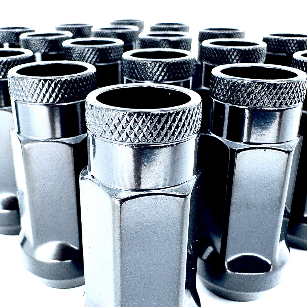black electropaint e coating wheel lug nuts made from 10b21 steel 14mm x 1 point 5