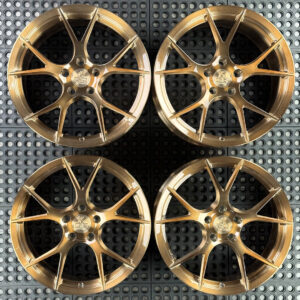 18 inch forged ten in brushed bronze for ford mustang, infiniti g35 and g37, nissan 350z and hyundai genesis coupe