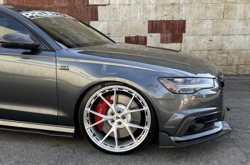 Audi S6 V8 Twin Turbo on Project 6GR-10L Monoblock forged wheels