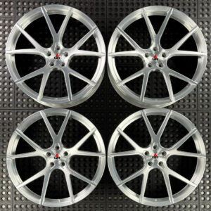 22 inch spun forged ten in brushed aluminum with gloss black barrels for g11 and g70 bmw 7 series