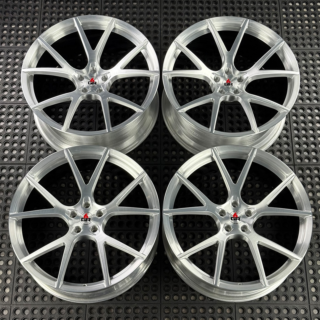 22 inch spun forged ten in brushed aluminum with gloss black barrels for g11 and g70 bmw 7 series
