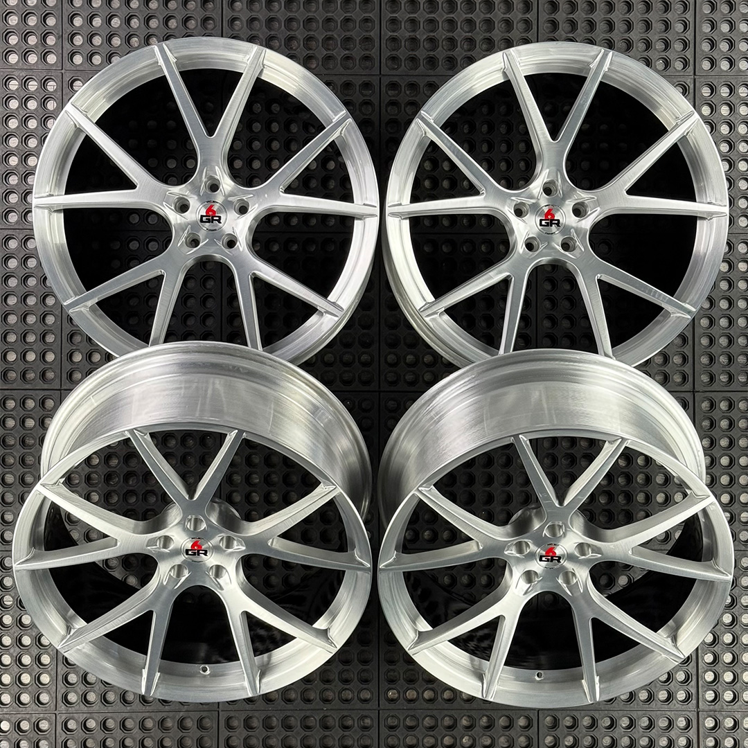 22 inch spun forged ten in brushed aluminum with gloss black barrels for g11 and g70 bmw 7 series