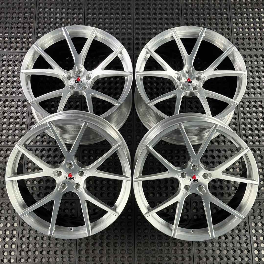 22 inch spun forged ten in brushed aluminum with gloss black barrels for g11 and g70 bmw 7 series