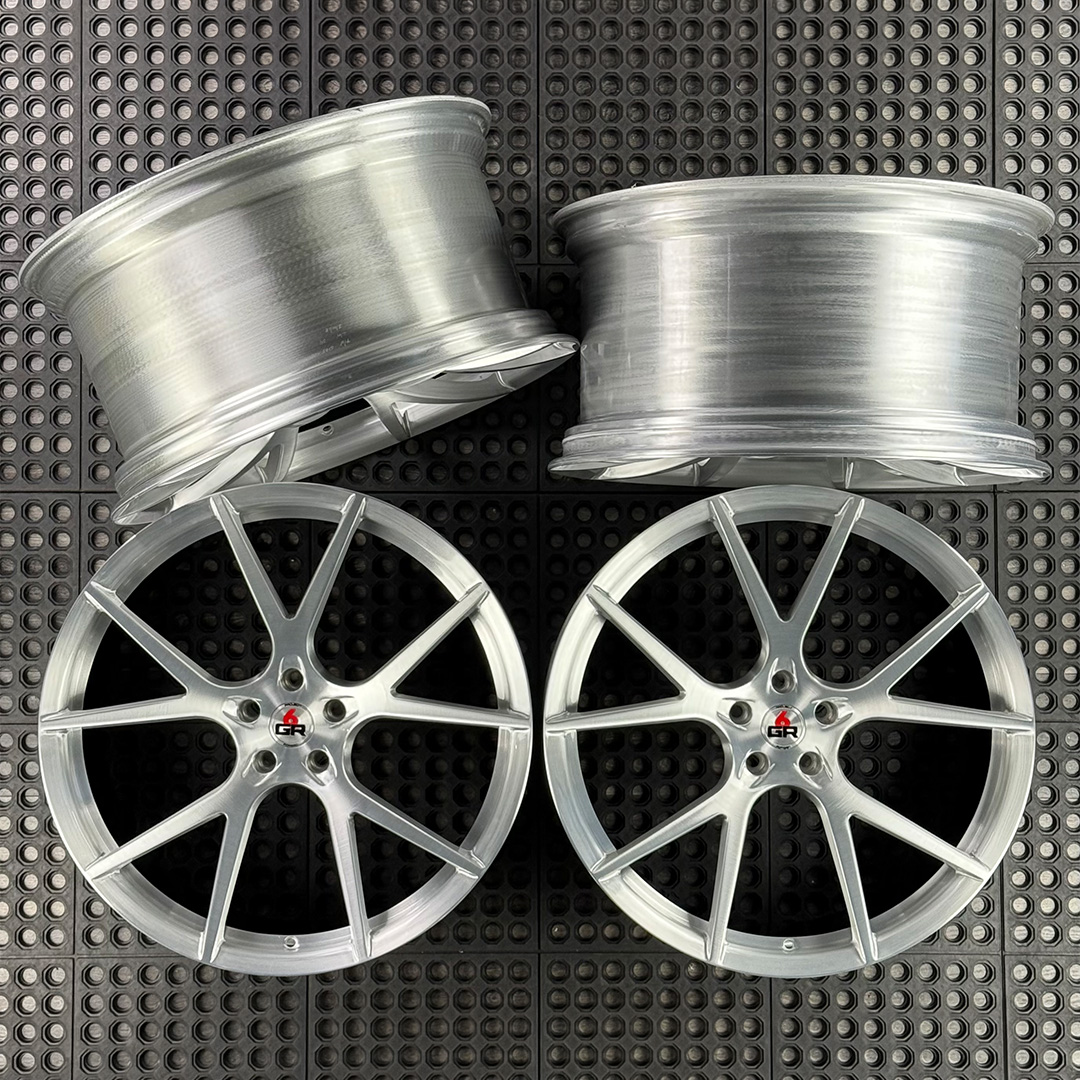 22 inch spun forged ten in brushed aluminum with gloss black barrels for g11 and g70 bmw 7 series