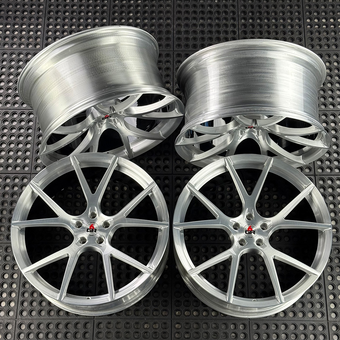 22 inch spun forged ten in brushed aluminum with gloss black barrels for g11 and g70 bmw 7 series