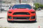 Project 6GR-FIVE wheels in 20x10 front and 20x11 rear with Gloss Black finish mounted with Toyo R-888 in 285/35/20 front & 315/30/20 rear on the Ford Mustang S550.