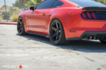 Project 6GR-FIVE wheels in 20x10 front and 20x11 rear with Gloss Black finish mounted with Toyo R-888 in 285/35/20 front & 315/30/20 rear on the Ford Mustang S550.