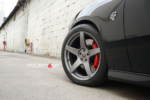 Project 6GR Satin Graphite Front Side View 
Continental DW 275/40/20 
Dodge Charger Hellcat