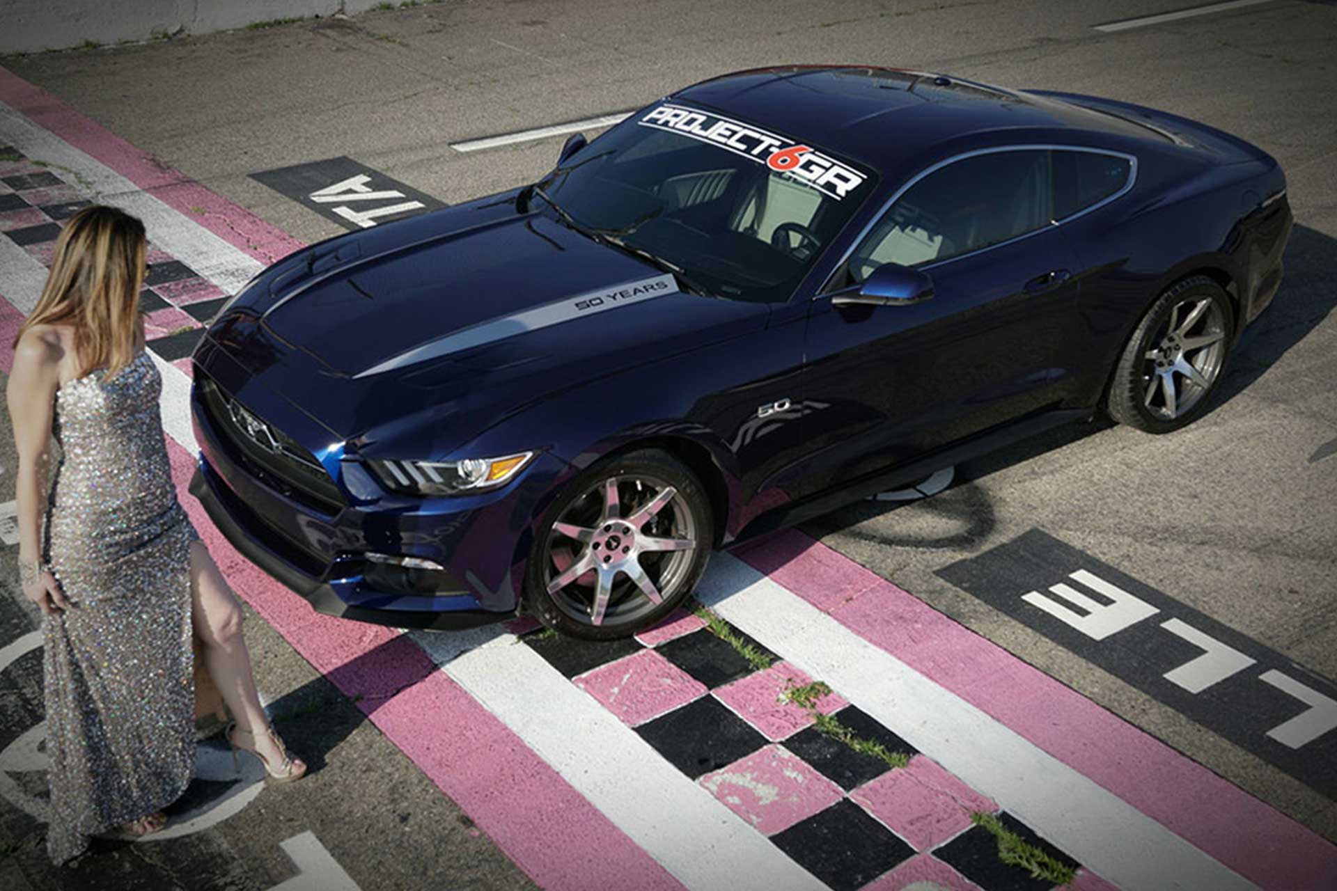 kona blue s550 ford mustang gt 50th anniversary edition with polished project 6gr seven wheels