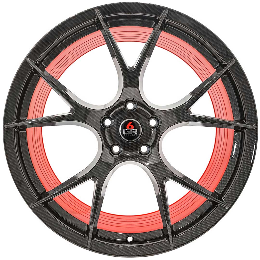 project 6gr custom finish carbon fiber hydrop dip with red barrel