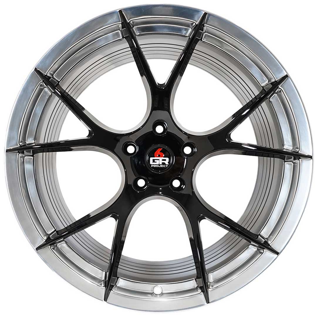 project 6gr custom finish gloss black with polished lip