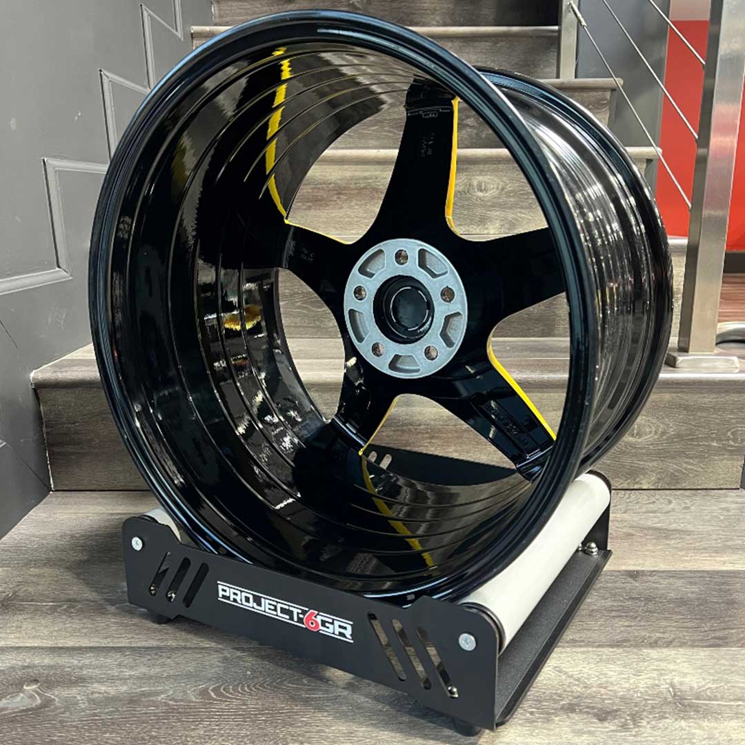 project 6 gr five spun forged gloss black yellow inventory special