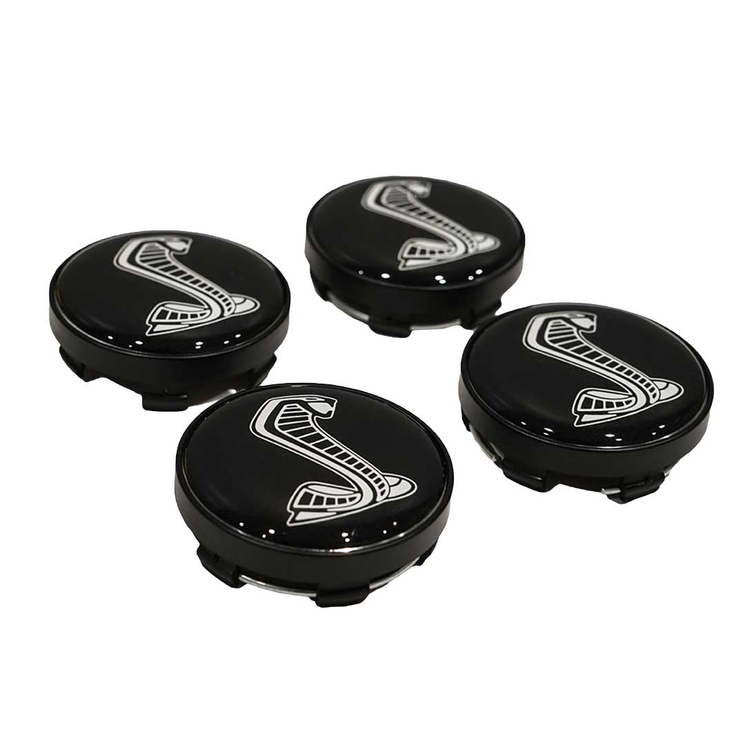 thumbnail image 2 of Daniel Carpenter Reproductions Snake Wheel Center Caps – 2007-2014 Shelby GT500 SVT – 2.5" Black Set Of 4 (F9SS-1130-A) 2 of 5