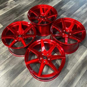 project 6gr seven spun forged brushed candy apple red inventory special