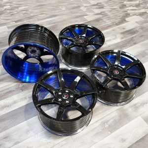 project 6gr seven spun forged gloss black blue inventory special