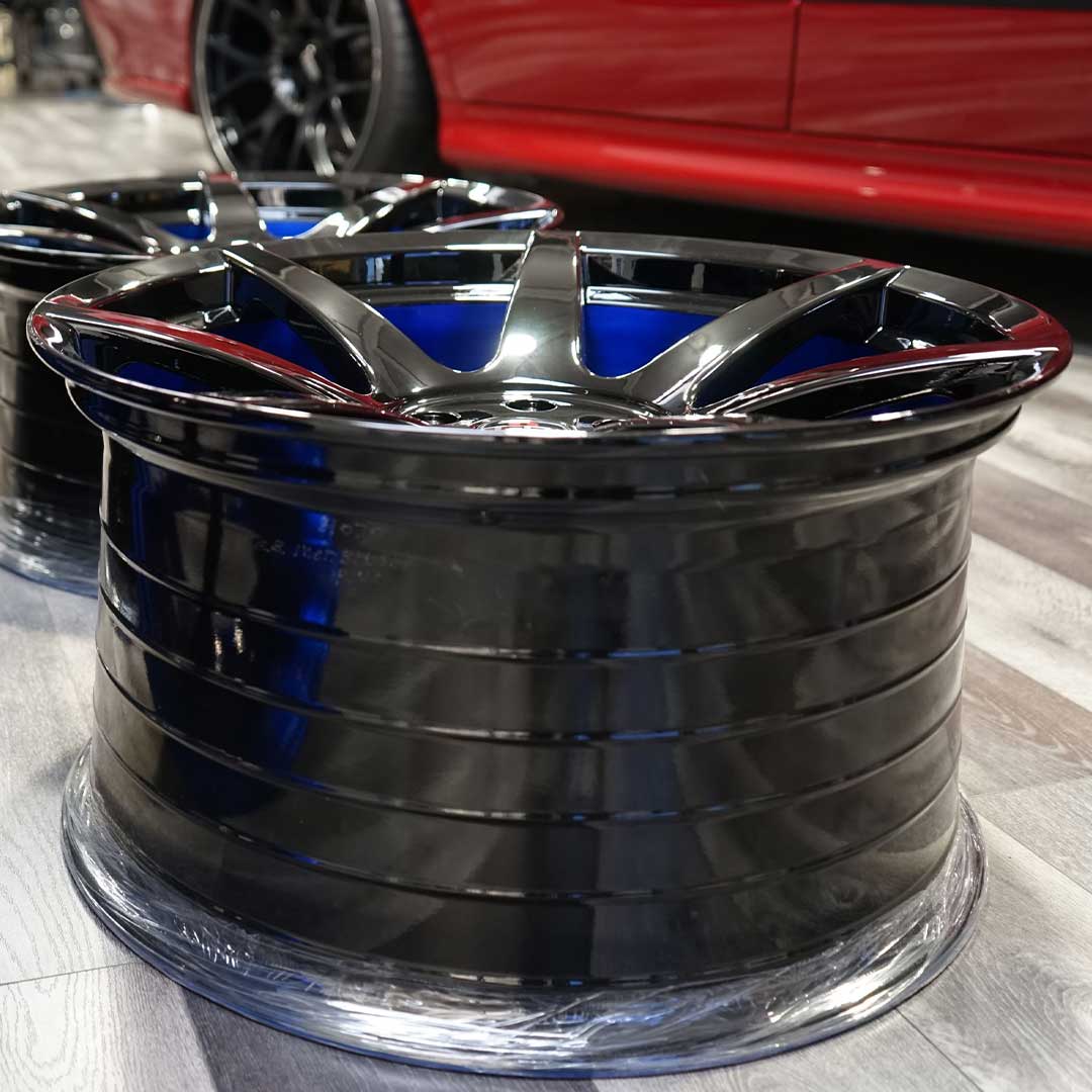 project 6gr seven spun forged gloss black blue inventory special