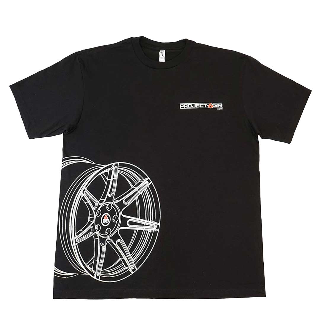 project 6gr black t shirt