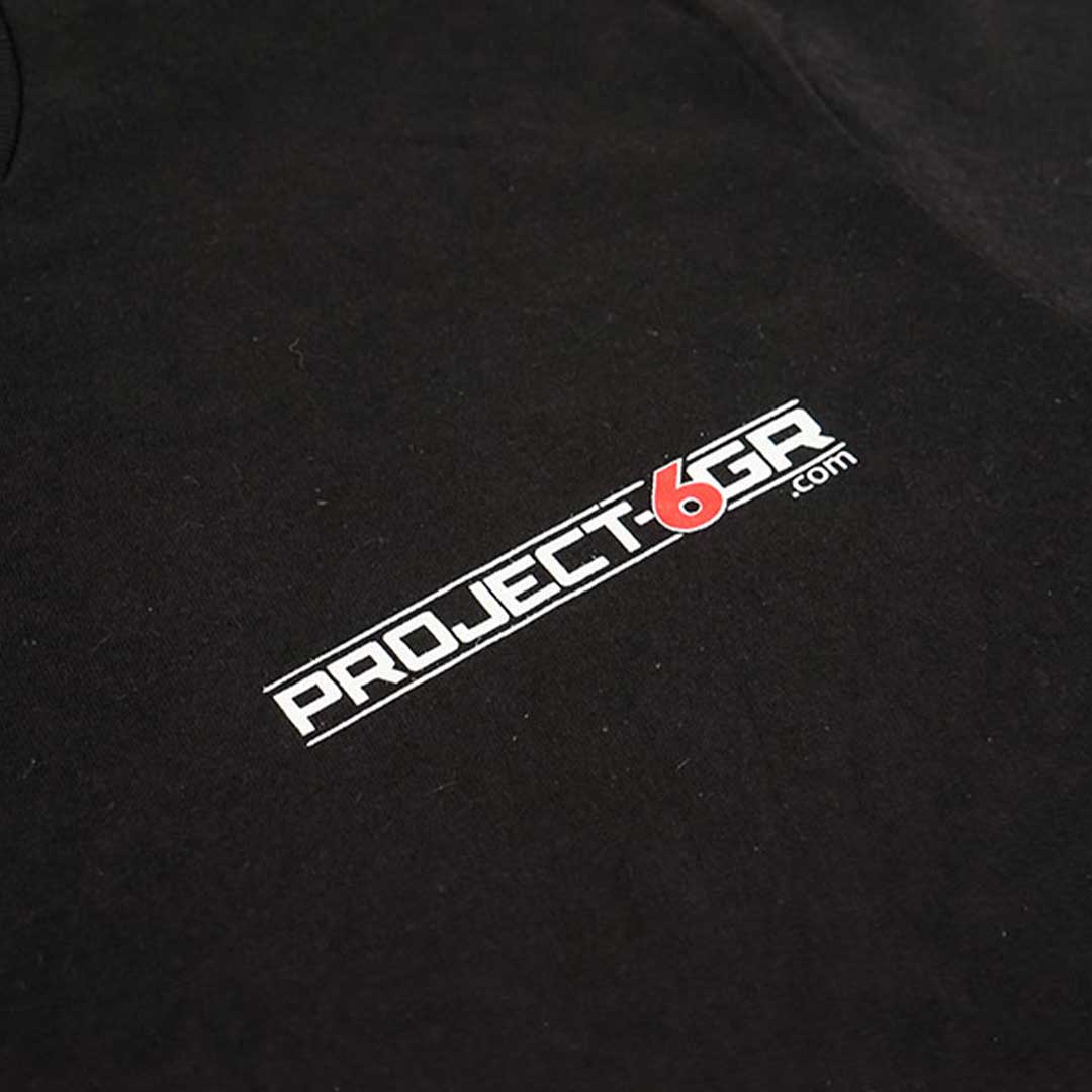 project 6gr black t shirt
