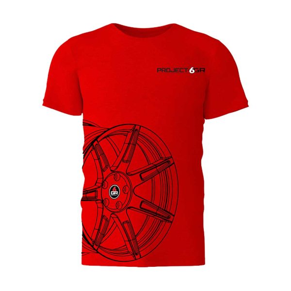 project 6gr red t shirt