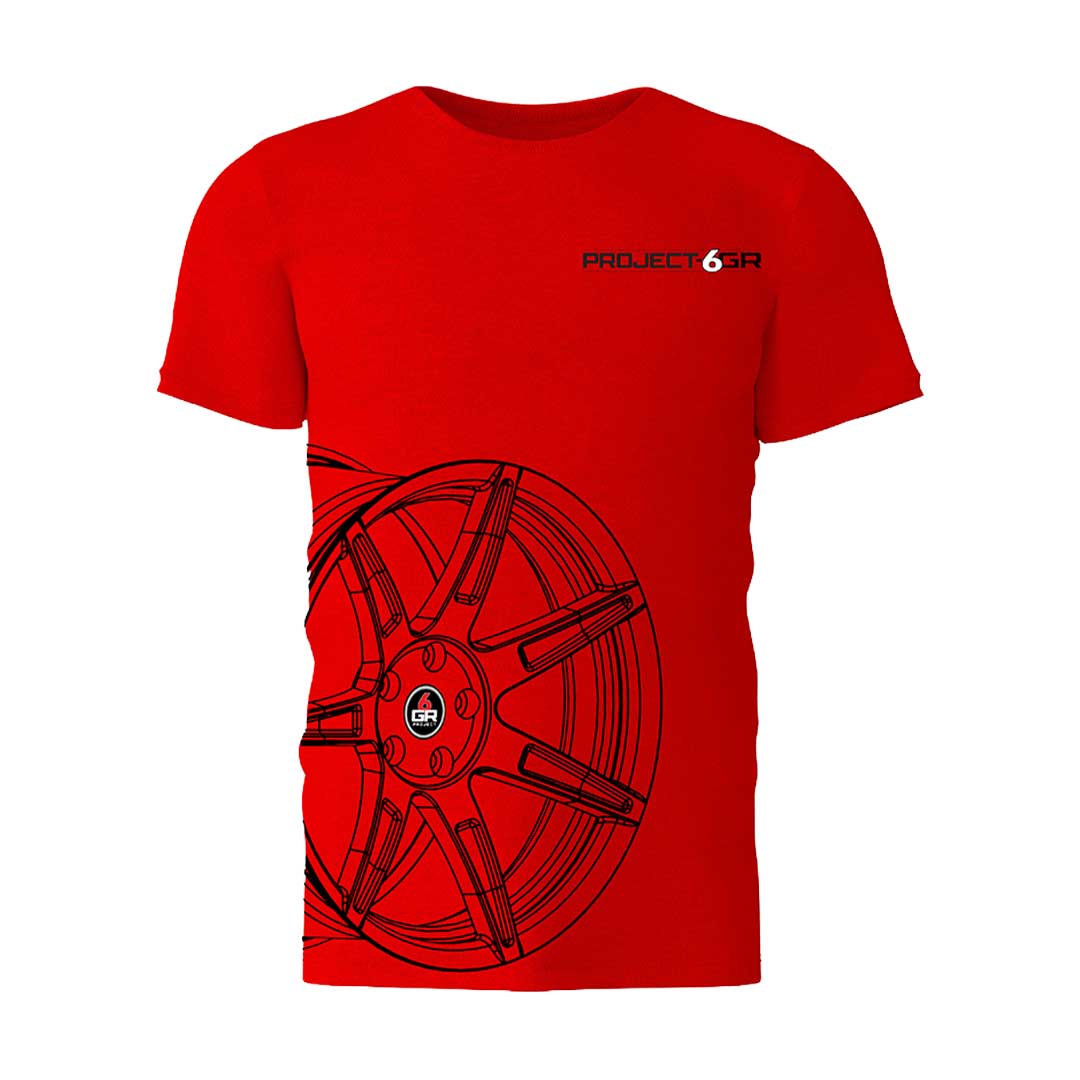 project 6gr red t shirt