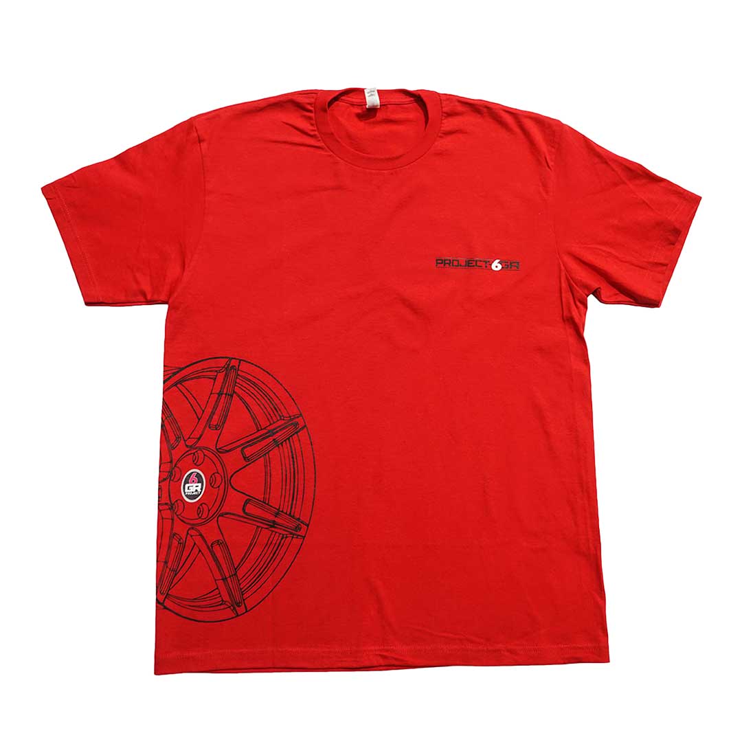 project 6gr red t shirt