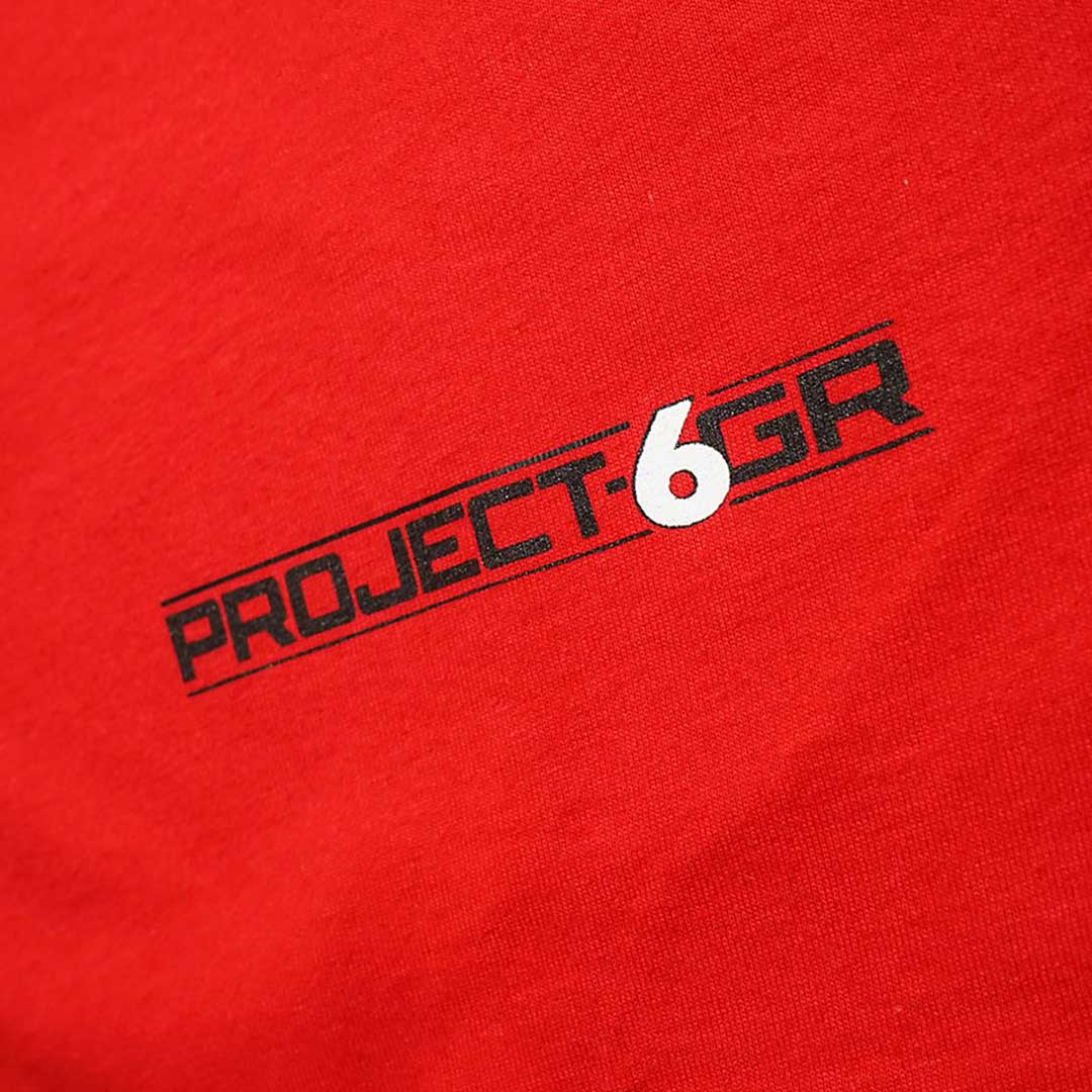 project 6gr red t shirt