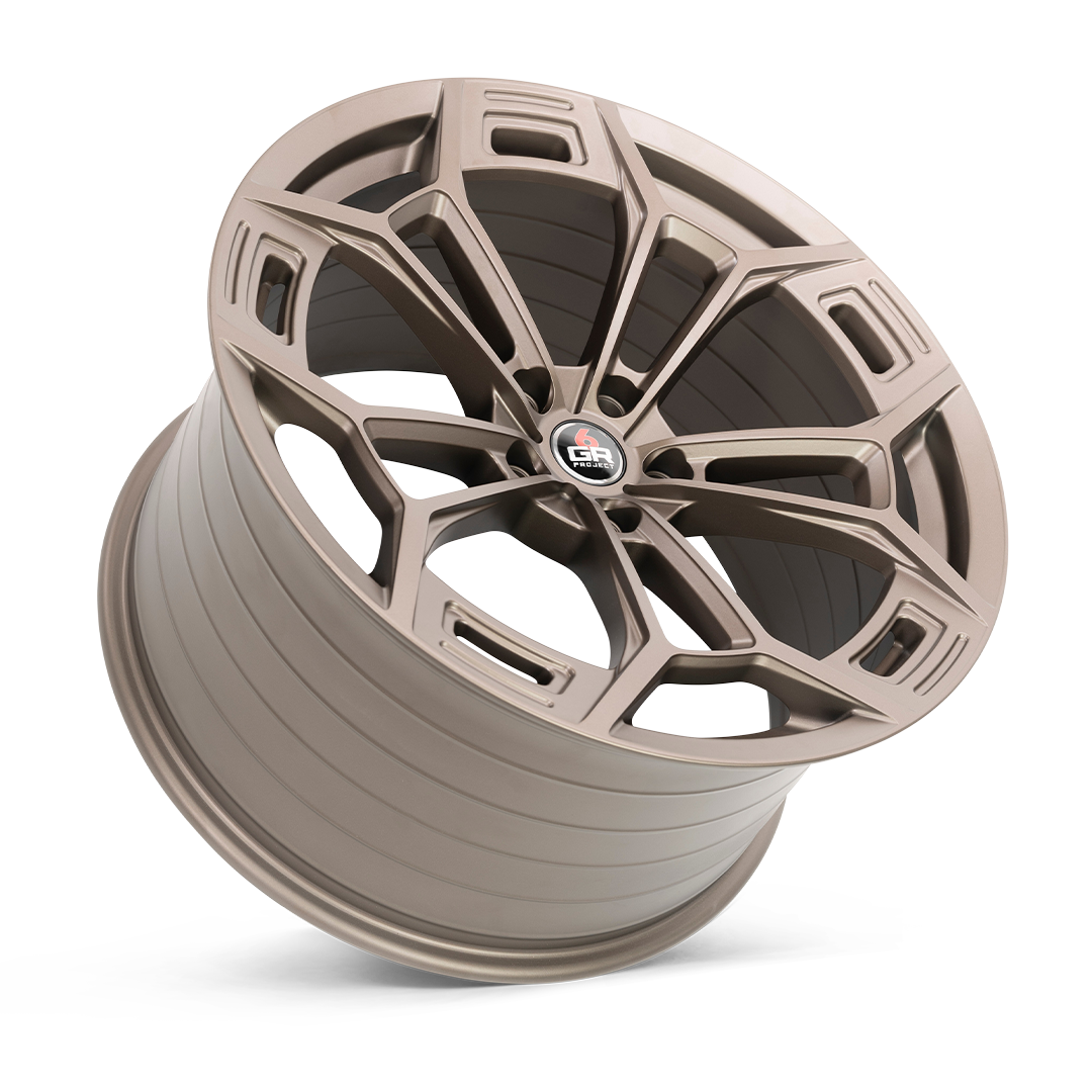 project 6gr ten d spun forged wheel satin bronze tilt