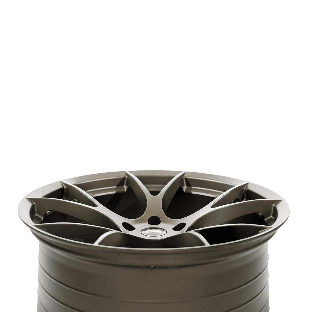 project 6gr ten spun forged wheel satin bronze concave profile