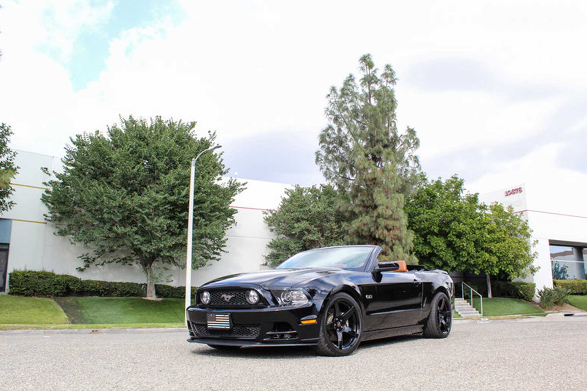 shadow black s197 ford mustang gt with gloss black project 6gr five wheels