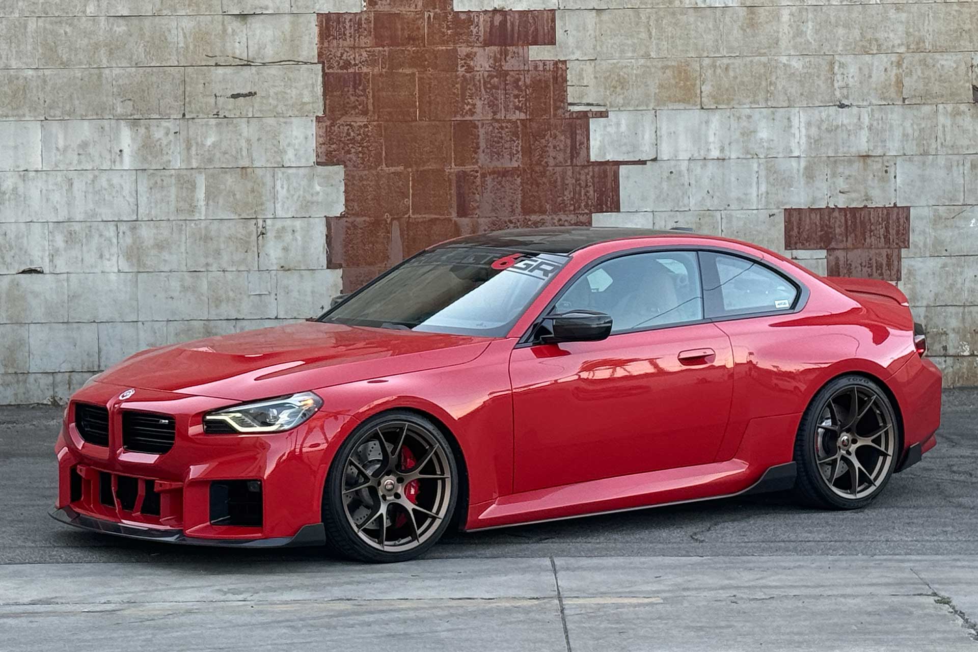 toronto red g87 bmw m4 with project 6gr ten wheels