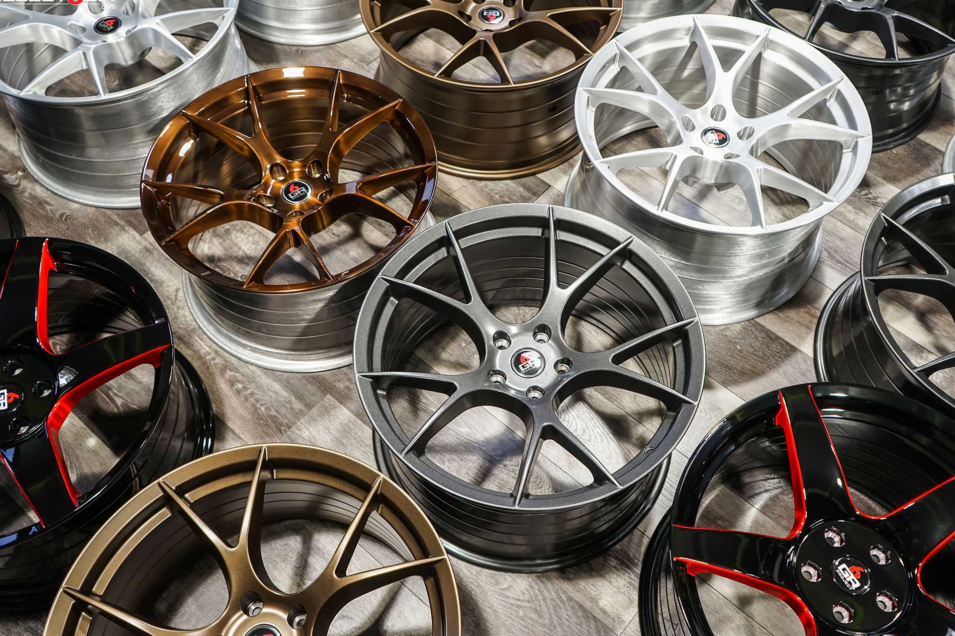 custom finish project 6gr wheels in various colors