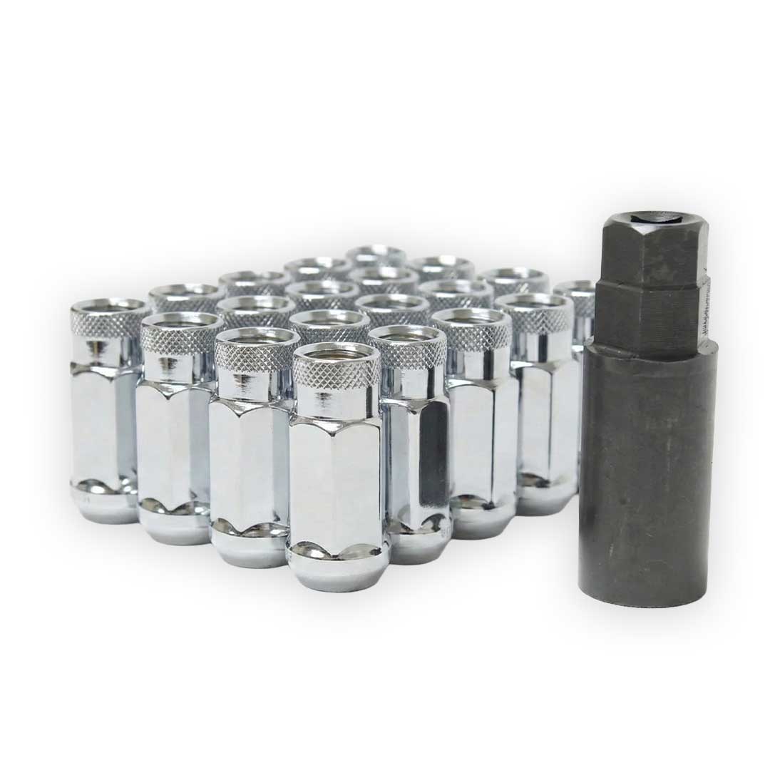 wheel mate monster lug nuts 14x1.5mm chrome